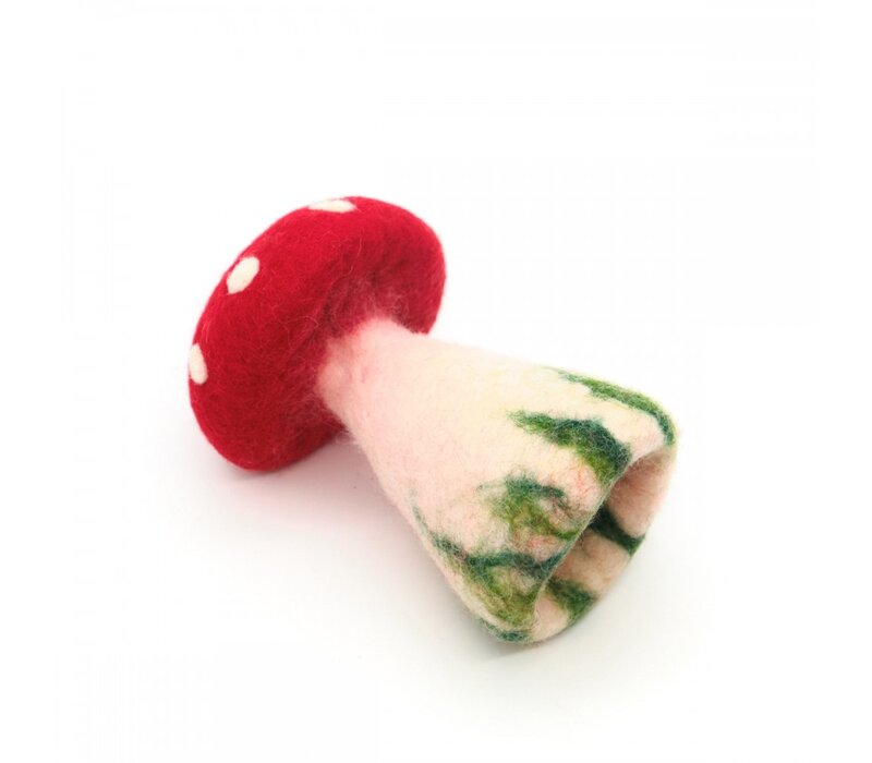 Sjaal met een Verhaal - Paddenstoel Rood