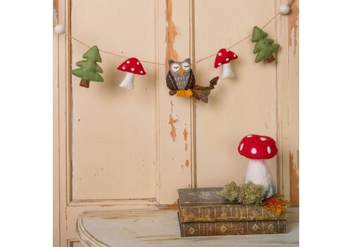 Sjaal met Verhaal Viltslinger Bos Uil - Sjaal met een Verhaal