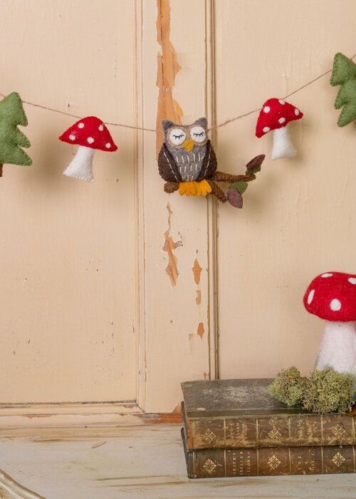 Sjaal met Verhaal Viltslinger Bos Uil - Sjaal met een Verhaal