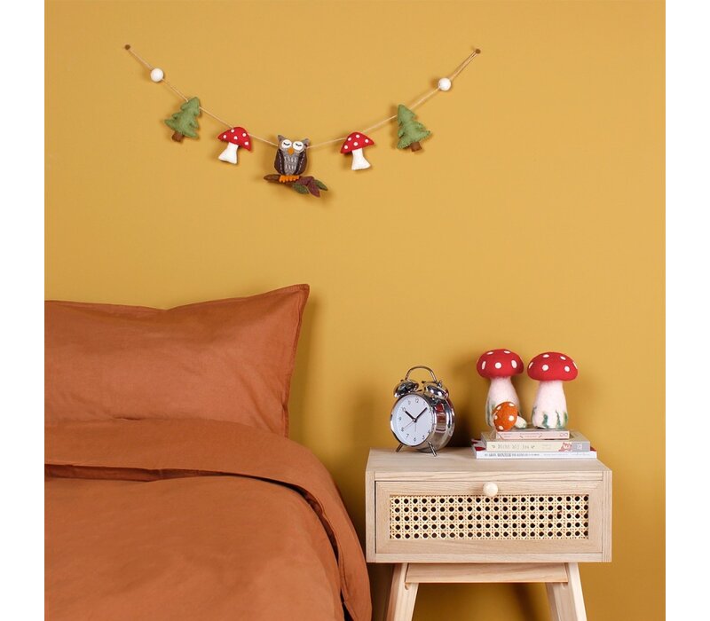 Sjaal met een Verhaal - Viltslinger Bos Uil