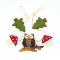 Sjaal met een Verhaal - Viltslinger Bos Uil