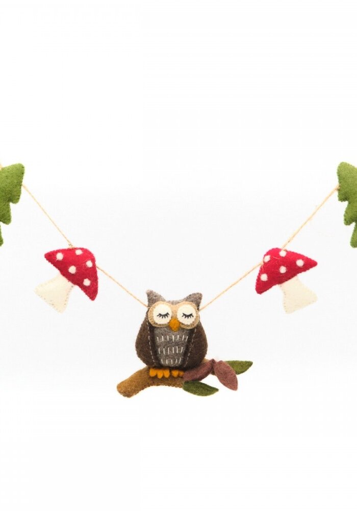 Sjaal met een Verhaal - Viltslinger Bos Uil