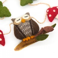 Sjaal met een Verhaal - Viltslinger Bos Uil