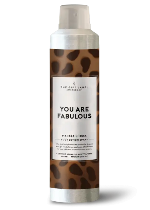 The Gift Label Body lotion spray - You are fabulous - The Gift Label