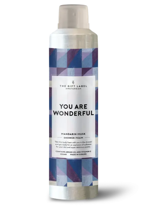 The Gift Label Doucheschuim - You are wonderful - The Gift Label