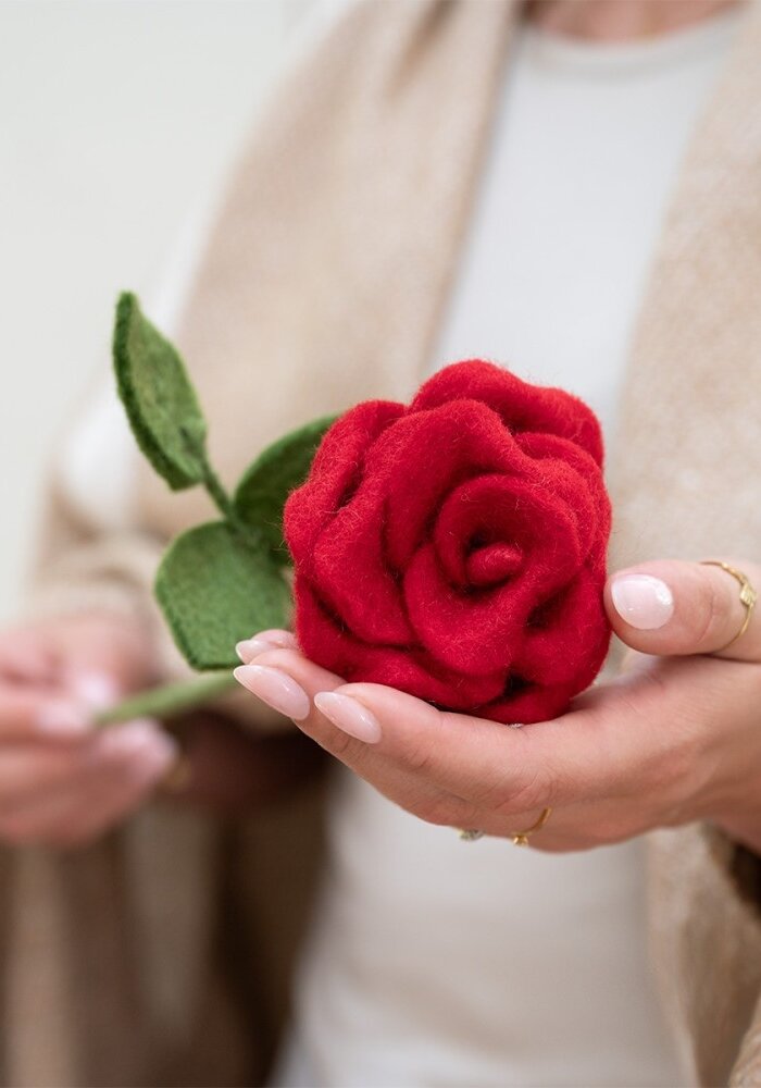 Sjaal met een Verhaal - Roos Rood