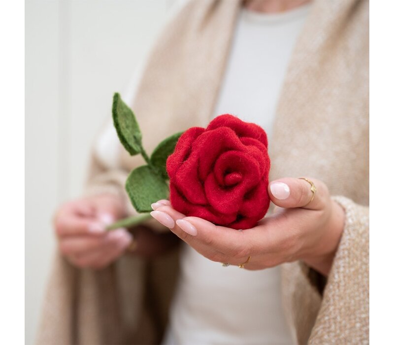 Sjaal met een Verhaal - Roos Rood