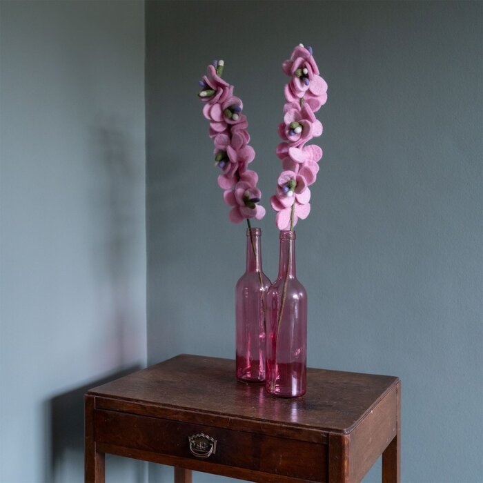 Sjaal met Verhaal Ridderspoor Roze - Sjaal met een Verhaal