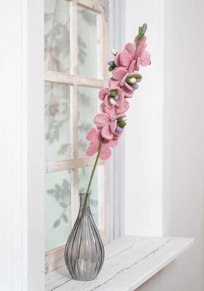 Sjaal met een Verhaal - Ridderspoor Roze