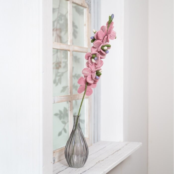 Sjaal met een Verhaal - Ridderspoor Roze