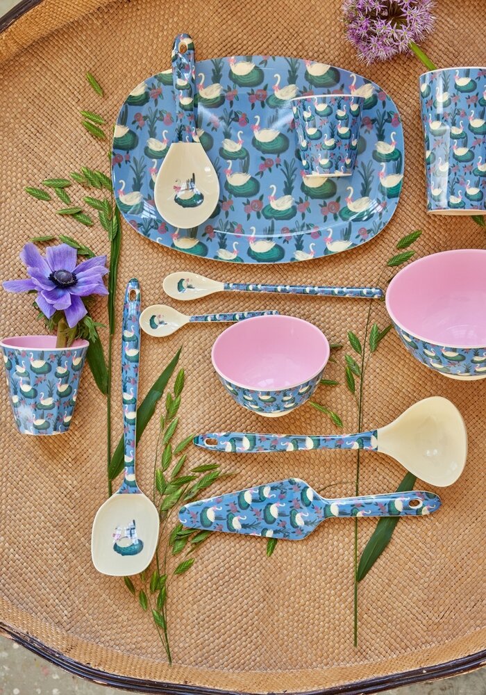 rice - Kleine Kom - Blauw - Swan Lake