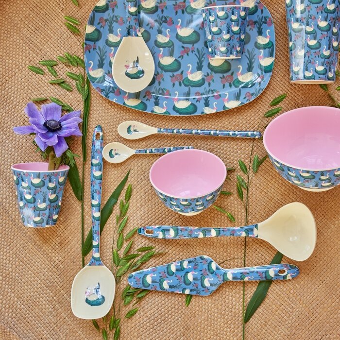 rice - Kleine Kom - Blauw - Swan Lake