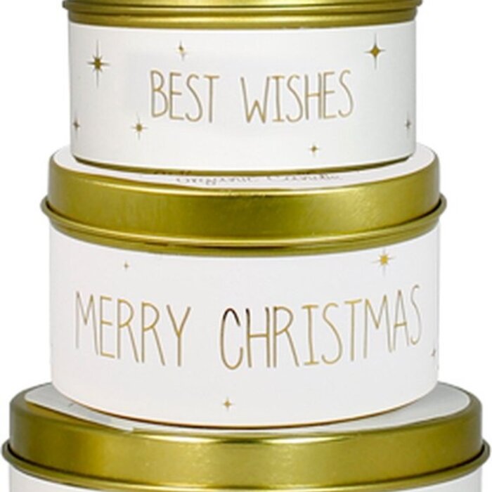 My Flame - Kerstwensen (Giftbox met set van vier kaarsen) - Sojakaars