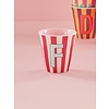 Rice rice - F - Medium Beker - Pinkish Stripes - Multicolor