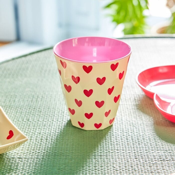 RICE Medium Beker - Darling Hearts - rice