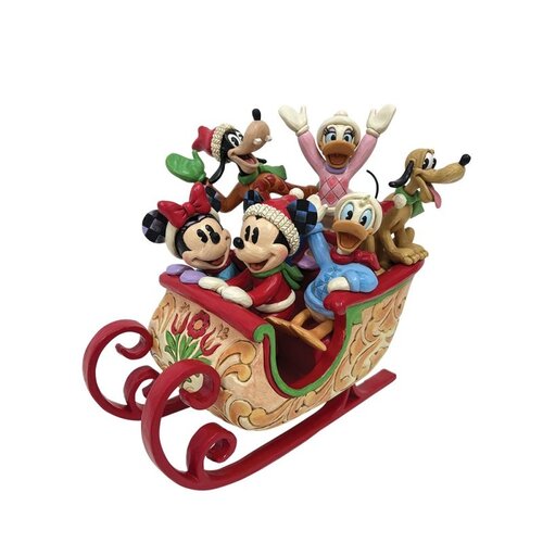 A Sleigh Full of Joy (Mickey & Friends Sled) - Disney Traditions 