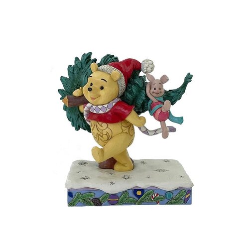 A Tree for Two (Winnie the Pooh & Piglet with Christmas Tree) - Disney Traditions 