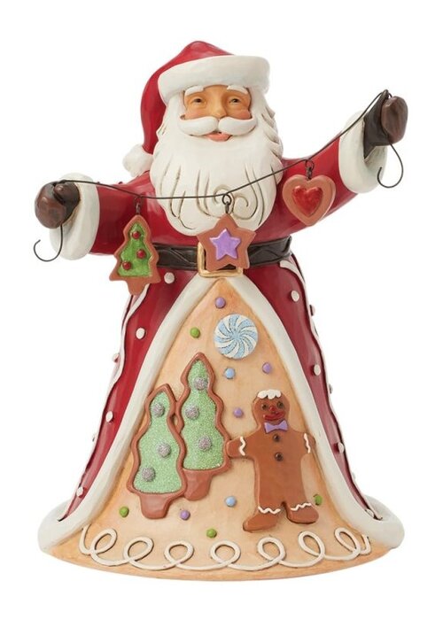 Heartwood Creek Gingerbread Santa with Cookie Garland - Heartwood Creek