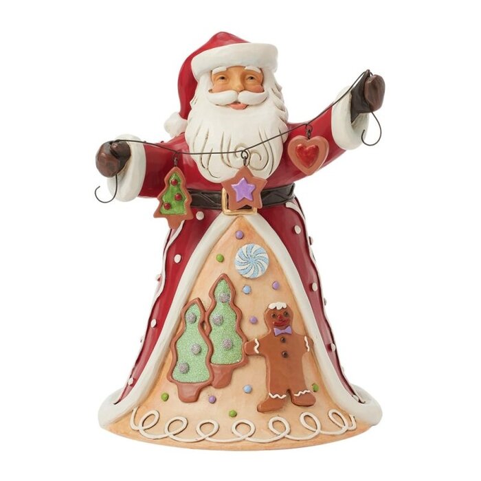 Heartwood Creek Gingerbread Santa with Cookie Garland - Heartwood Creek