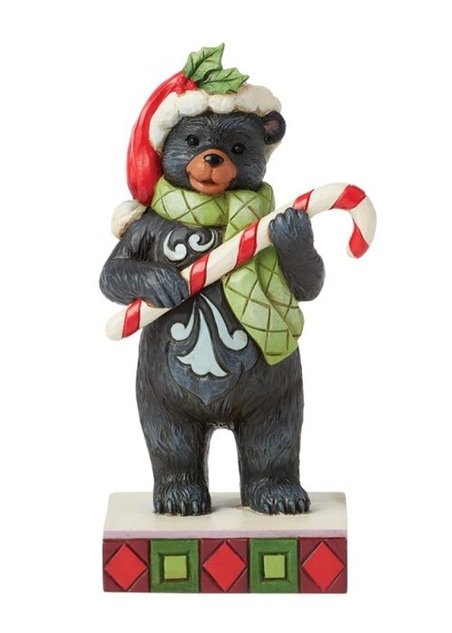 Heartwood Creek Beary Merry Christmas (Lodge Black Bear with Candy Cane) - Heartwood Creek
