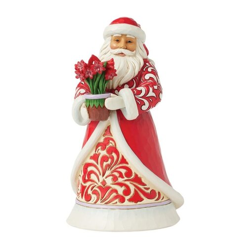 Blooms of the Season (Santa with Blooming Amaryllis) - Heartwood Creek 