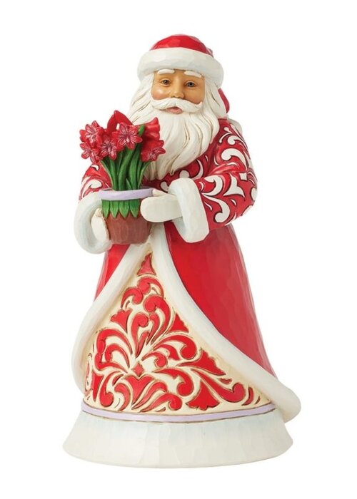 Heartwood Creek Blooms of the Season (Santa with Blooming Amaryllis) - Heartwood Creek