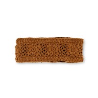 Sjaal met een Verhaal - Haarband Granny Square Cognac