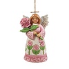Angel with Roses Hanging Ornament - Heartwood Creek