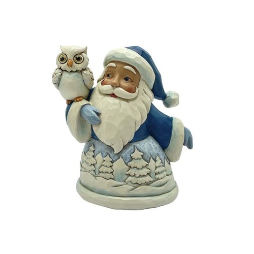 Blue Santa with Owl Mini (PRE-ORDER) - Heartwood Creek 