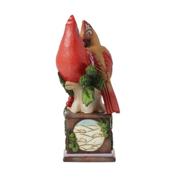 Heartwood Creek - Faith, Joy and Hope (Cardinals on a Pedastal)