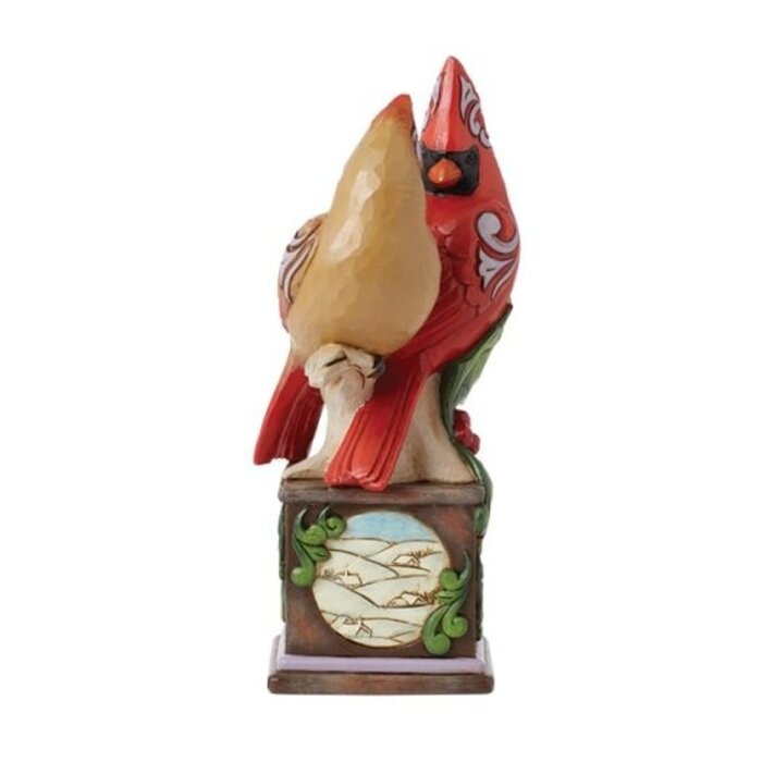 Heartwood Creek - Faith, Joy and Hope (Cardinals on a Pedastal)