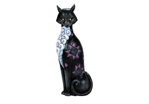 Heartwood Creek Gato's Glowing Gaze (LED Black Cat - OP=OP!) - Heartwood Creek