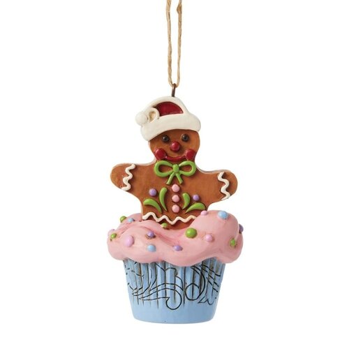 Gingerbread Cupcake Hanging Ornament - Heartwood Creek 