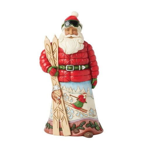 Gone Skiing (Lodge Santa with Skis) - Heartwood Creek 