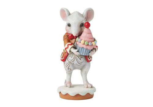 Heartwood Creek Homemade Happiness (Gingerbread Mouse with Cupcake) - Heartwood Creek