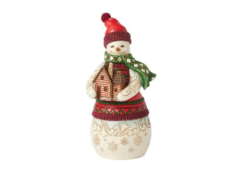 Heartwood Creek Lodge Snowman with Log Cabin - Heartwood Creek Heartwood Creek Lodge Snowman with Log Cabin - Heartwood Creek
