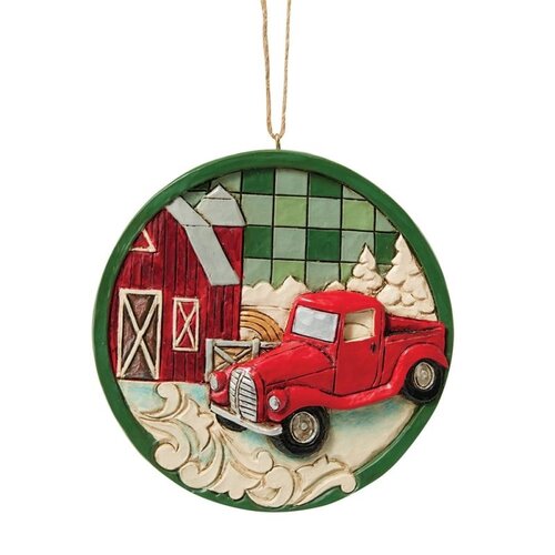 Red Truck Hanging Ornament (PRE-ORDER) - Heartwood Creek 