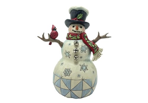 Heartwood Creek Snowman with Top Hat & Cardinal (PRE-ORDER) - Heartwood Creek