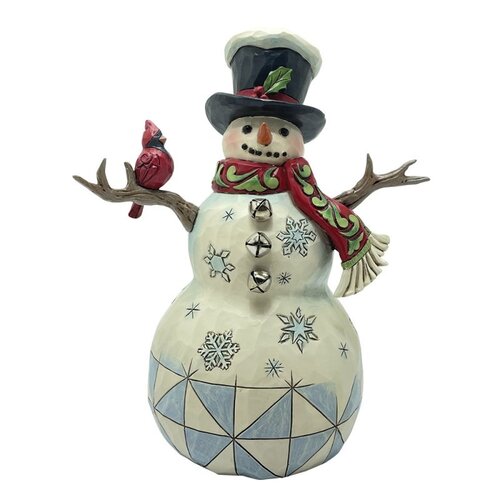 Snowman with Top Hat & Cardinal (PRE-ORDER) - Heartwood Creek 