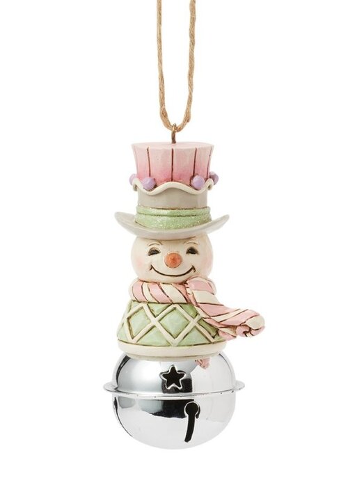 Heartwood Creek Sweets Snowman on Bell Hanging Ornament - Heartwood Creek