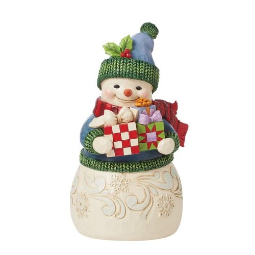 Unwrap the Joy (Snowman with Arms Full of Presents) - Heartwood Creek 
