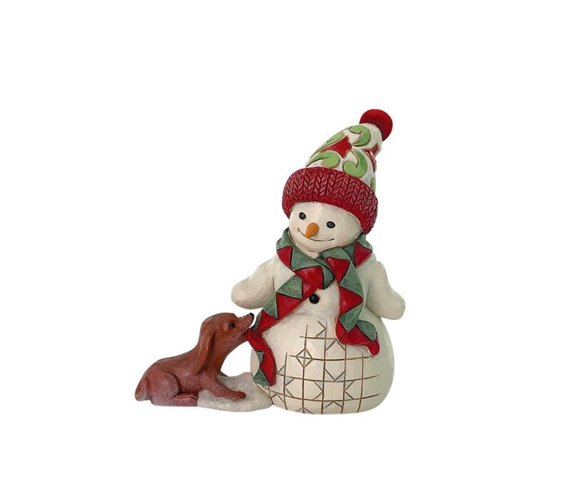 Heartwood Creek - Up to Snow Good (Snowman with Dog & Scarf Pint)