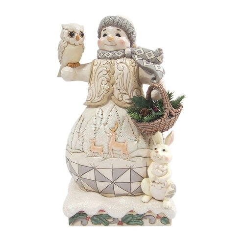 Winter's Gentle Gatherings (White Woodland Snowman PRE-ORDER) - Heartwood Creek 