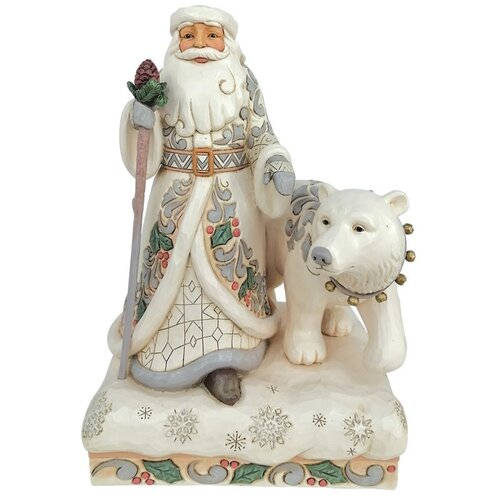 Wintertime Wonder (White Woodland Santa with Bear) - Heartwood Creek 