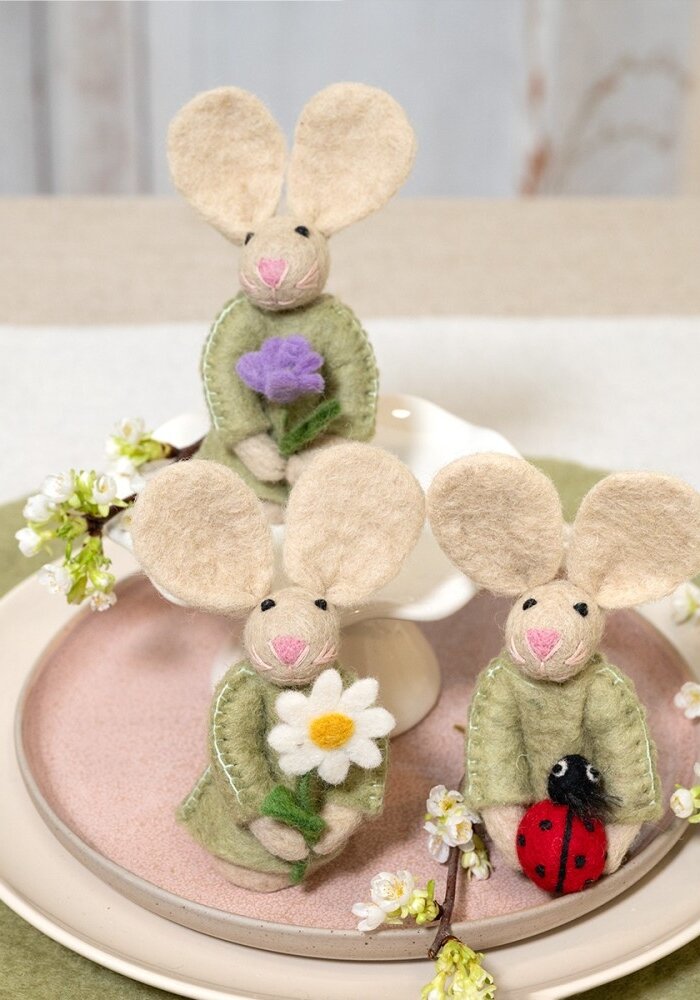 Sjaal met een Verhaal - Vingerpopje Funny Bunny Lieveheersbeestje