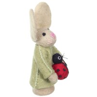 Sjaal met een Verhaal - Vingerpopje Funny Bunny Lieveheersbeestje