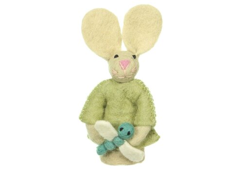 Sjaal met Verhaal Vingerpopje Funny Bunny Libelle - Sjaal met een Verhaal  -