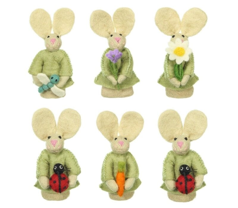 Sjaal met een Verhaal - Vingerpopje Funny Bunny Libelle