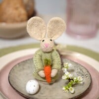 Sjaal met een Verhaal - Vingerpopje Funny Bunny Wortel