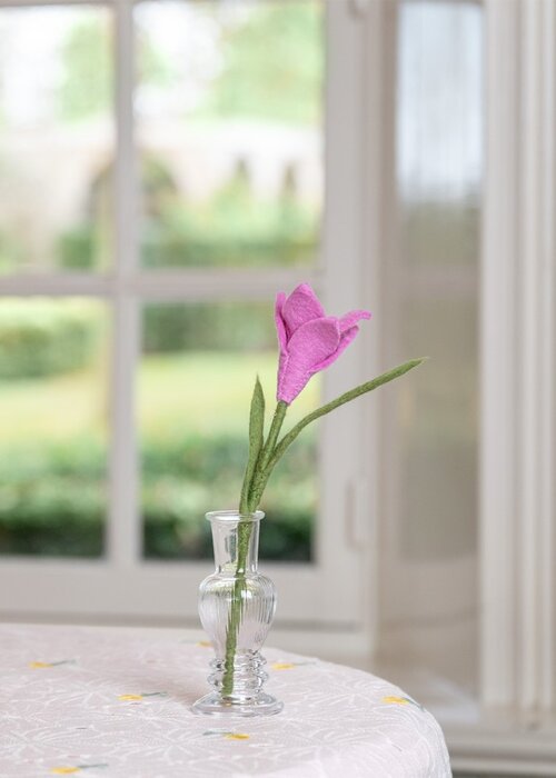 Sjaal met Verhaal Krokus Roze - Sjaal met een Verhaal